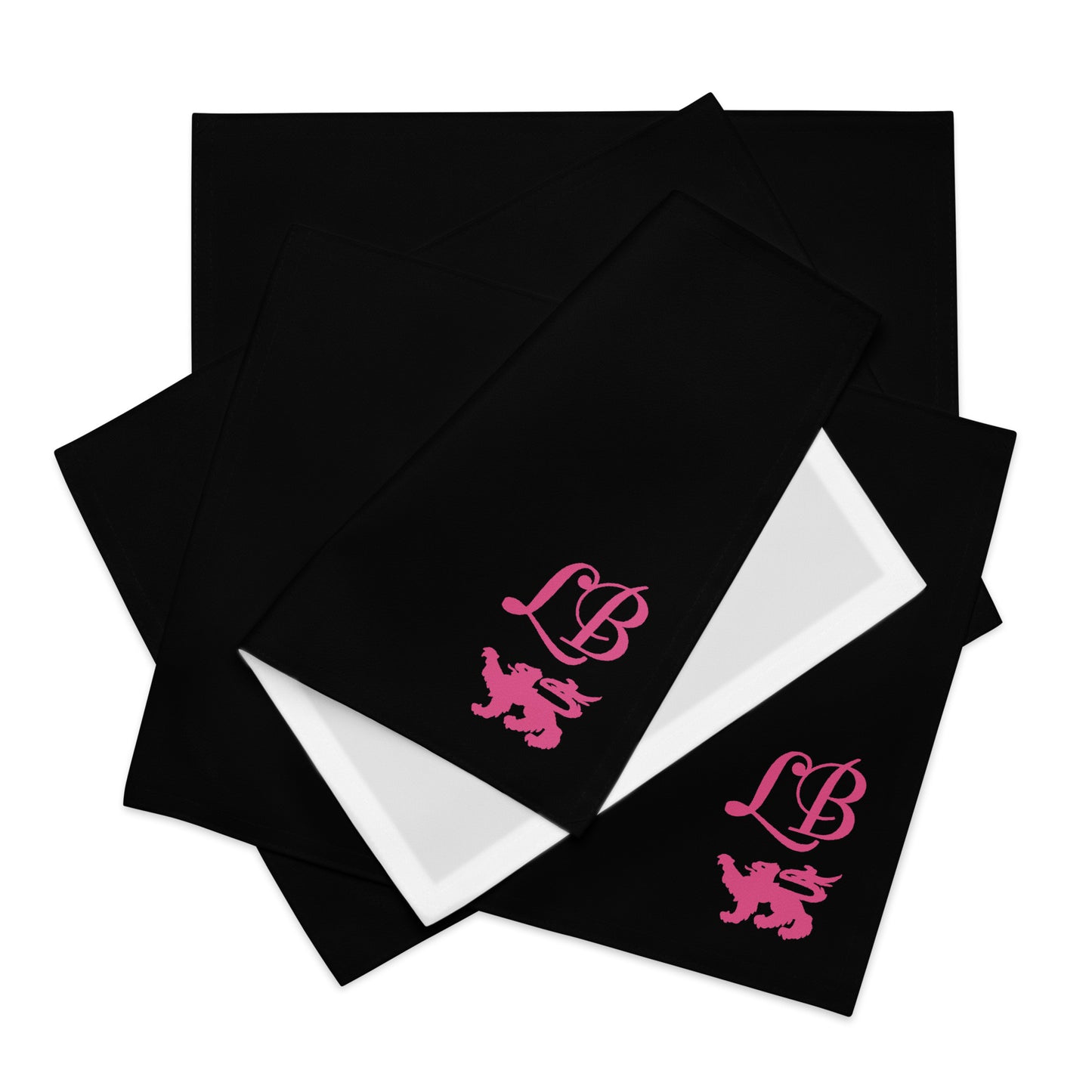 Lady Banneker Placemat Set (Black-Pink)